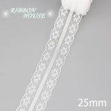 (5 yards/roll) white Lace fabric Webbing Decoration Lovely gift packing polyester Material - shopwishi 