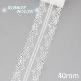 (5 yards/roll) white Lace fabric Webbing Decoration Lovely gift packing polyester Material - shopwishi 