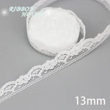 (5 yards/roll) white Lace fabric Webbing Decoration Lovely gift packing polyester Material - shopwishi 