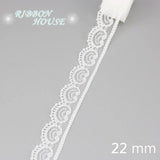 (5 yards/roll) white Lace fabric Webbing Decoration Lovely gift packing polyester Material - shopwishi 