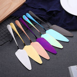 Colorful Stainless Steel Serrated Edge Cake Server Blade Cutter Pie Pizza Shovel Cake Spatula Baking Tool 1piece