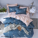 Geometric Pattern Bed Sheet with 4pcs Pillowcase Cover Bedding Sets
