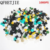 New 1000 Pcs Universal Car Mixed  Door Trim Panel Clips Fasteners Auto Bumper Rivet Retainer  Fastener Clips Car repair parts