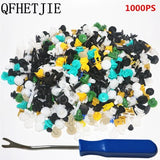 New 1000 Pcs Universal Car Mixed  Door Trim Panel Clips Fasteners Auto Bumper Rivet Retainer  Fastener Clips Car repair parts