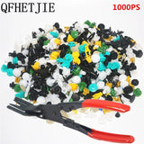 New 1000 Pcs Universal Car Mixed  Door Trim Panel Clips Fasteners Auto Bumper Rivet Retainer  Fastener Clips Car repair parts