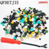New 1000 Pcs Universal Car Mixed  Door Trim Panel Clips Fasteners Auto Bumper Rivet Retainer  Fastener Clips Car repair parts