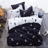Solstice Cartoon Pink Love symbol Bedding Sets 3/4pcs Children's Boy Girl And Adult Bed Linings Duvet Cover Bed Sheet Pillowcase
