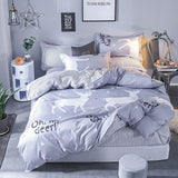 Solstice Cartoon Pink Love symbol Bedding Sets 3/4pcs Children's Boy Girl And Adult Bed Linings Duvet Cover Bed Sheet Pillowcase
