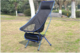 Portable Collapsible Moon Chair Fishing Camping BBQ Stool Folding Extended Hiking Seat Garden Ultralight Office Home Furniture