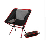 Portable Collapsible Moon Chair Fishing Camping BBQ Stool Folding Extended Hiking Seat Garden Ultralight Office Home Furniture