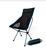 Portable Collapsible Moon Chair Fishing Camping BBQ Stool Folding Extended Hiking Seat Garden Ultralight Office Home Furniture
