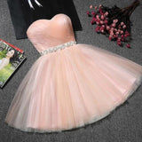 JaneyGao Prom Dresses Short For Women Formal Evening Party Gowns Blue Tulle Cute Elegant Fashion Design Dress Pink Red 9 Colors