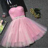 JaneyGao Prom Dresses Short For Women Formal Evening Party Gowns Blue Tulle Cute Elegant Fashion Design Dress Pink Red 9 Colors