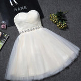 JaneyGao Prom Dresses Short For Women Formal Evening Party Gowns Blue Tulle Cute Elegant Fashion Design Dress Pink Red 9 Colors