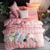 Solstice Home Textile Black Lattice Duvet Cover Pillowcase Bed Sheet Simple Boy Girls Bedding Sets 3/4Pcs Single Double Bedlinen