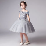 Romantic Flower Girl Wedding Bridesmaid Dress 2019 New Bead Decoration Long Lace Dress Flower Girl Party Dress