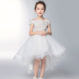 Romantic Flower Girl Wedding Bridesmaid Dress 2019 New Bead Decoration Long Lace Dress Flower Girl Party Dress