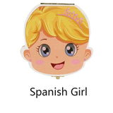 Spanish English Dutch Portugal French Russia  Baby Wood Tooth Box Organizer Milk Teeth Storage Collect Teeth Umbilica Save Gifts