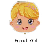 Spanish English Dutch Portugal French Russia  Baby Wood Tooth Box Organizer Milk Teeth Storage Collect Teeth Umbilica Save Gifts