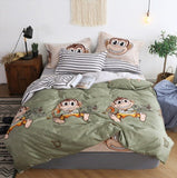 mylb Bedding Set Blue Euro Bedspread Luxury Duvet Cover Double Bed Sheets Linens Queen King Adult Bedclothes