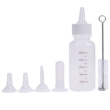 50ML Puppy Kitten Feeding Bottle Set Pet Dog Cat Bady Nursing Water Milk Feeder with Cleaning Brush Newborn Cat Drinking Bottle