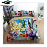 GOANG bedding set 3d digital printing Cartoon Pikachu bed sheet duvet cover pillow 3pcs kids bedding set home textiles pokemon
