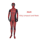COSFANS Deadpool Costume Adult Man Spandex Lycra Zentai Bodysuit Halloween Cosplay Suit Belt Headwear Mask Sword holster