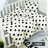 Wholesale Home Textile Baby Boys Girls Crib 100% Cotton Bedding Set 1 Duvet Cover 1 Flatsheet 1 Pillowcases for 0.6m Bed
