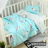 Wholesale Home Textile Baby Boys Girls Crib 100% Cotton Bedding Set 1 Duvet Cover 1 Flatsheet 1 Pillowcases for 0.6m Bed