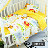 Wholesale Home Textile Baby Boys Girls Crib 100% Cotton Bedding Set 1 Duvet Cover 1 Flatsheet 1 Pillowcases for 0.6m Bed