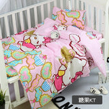 Wholesale Home Textile Baby Boys Girls Crib 100% Cotton Bedding Set 1 Duvet Cover 1 Flatsheet 1 Pillowcases for 0.6m Bed