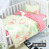 Wholesale Home Textile Baby Boys Girls Crib 100% Cotton Bedding Set 1 Duvet Cover 1 Flatsheet 1 Pillowcases for 0.6m Bed