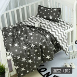 Wholesale Home Textile Baby Boys Girls Crib 100% Cotton Bedding Set 1 Duvet Cover 1 Flatsheet 1 Pillowcases for 0.6m Bed
