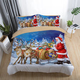 3D Printed Merry Christmas Bedding Set Queen/Twin/King Size  Christmas Decoration for Home