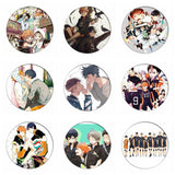 1pcs Manga Haikyuu!! Cosplay Badges Hinata Shoyo Brooch Pins 58mm Japan Anime Collection Badge for Backpacks Clothes