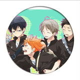 1pcs Manga Haikyuu!! Cosplay Badges Hinata Shoyo Brooch Pins 58mm Japan Anime Collection Badge for Backpacks Clothes