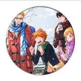 1pcs Manga Haikyuu!! Cosplay Badges Hinata Shoyo Brooch Pins 58mm Japan Anime Collection Badge for Backpacks Clothes
