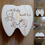 Baby Tooth Box Poland/English/Dutch/Russian/French /Italian  Wooden