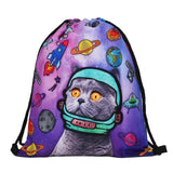 Mutilcolor Fashion School Drawstring backpack Bag Shoe Backpack Oxford women solid drawstring bags with string