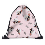 Mutilcolor Fashion School Drawstring backpack Bag Shoe Backpack Oxford women solid drawstring bags with string
