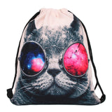 Mutilcolor Fashion School Drawstring backpack Bag Shoe Backpack Oxford women solid drawstring bags with string