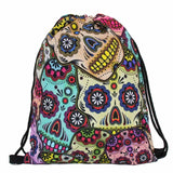 Mutilcolor Fashion School Drawstring backpack Bag Shoe Backpack Oxford women solid drawstring bags with string