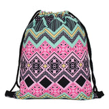 Mutilcolor Fashion School Drawstring backpack Bag Shoe Backpack Oxford women solid drawstring bags with string