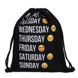 Mutilcolor Fashion School Drawstring backpack Bag Shoe Backpack Oxford women solid drawstring bags with string
