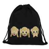 Mutilcolor Fashion School Drawstring backpack Bag Shoe Backpack Oxford women solid drawstring bags with string