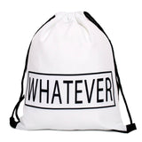 Mutilcolor Fashion School Drawstring backpack Bag Shoe Backpack Oxford women solid drawstring bags with string