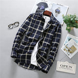 Mens Long Sleeve Shirt Solid Oxford Dress  with Left Chest Pocket High-quality Male Casual Regular-fit Tops Button Down Shirts