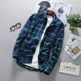 Mens Long Sleeve Shirt Solid Oxford Dress  with Left Chest Pocket High-quality Male Casual Regular-fit Tops Button Down Shirts