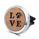 Car Air Freshener Car Perfume Diffuser Clip Car Air Auto Vent Freshener Essential Oil Perfume Locket Natural Wood C011