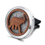 Car Air Freshener Car Perfume Diffuser Clip Car Air Auto Vent Freshener Essential Oil Perfume Locket Natural Wood C011
